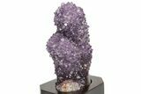 Tall, Amethyst Stalactite Formation With Wood Base - Uruguay #236943-2